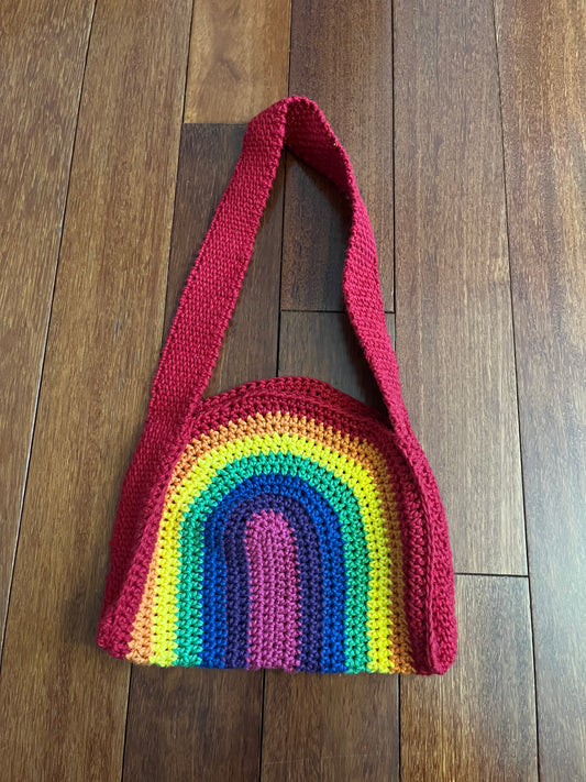 Crocheted Kids Rainbow Purse by MAD Creations